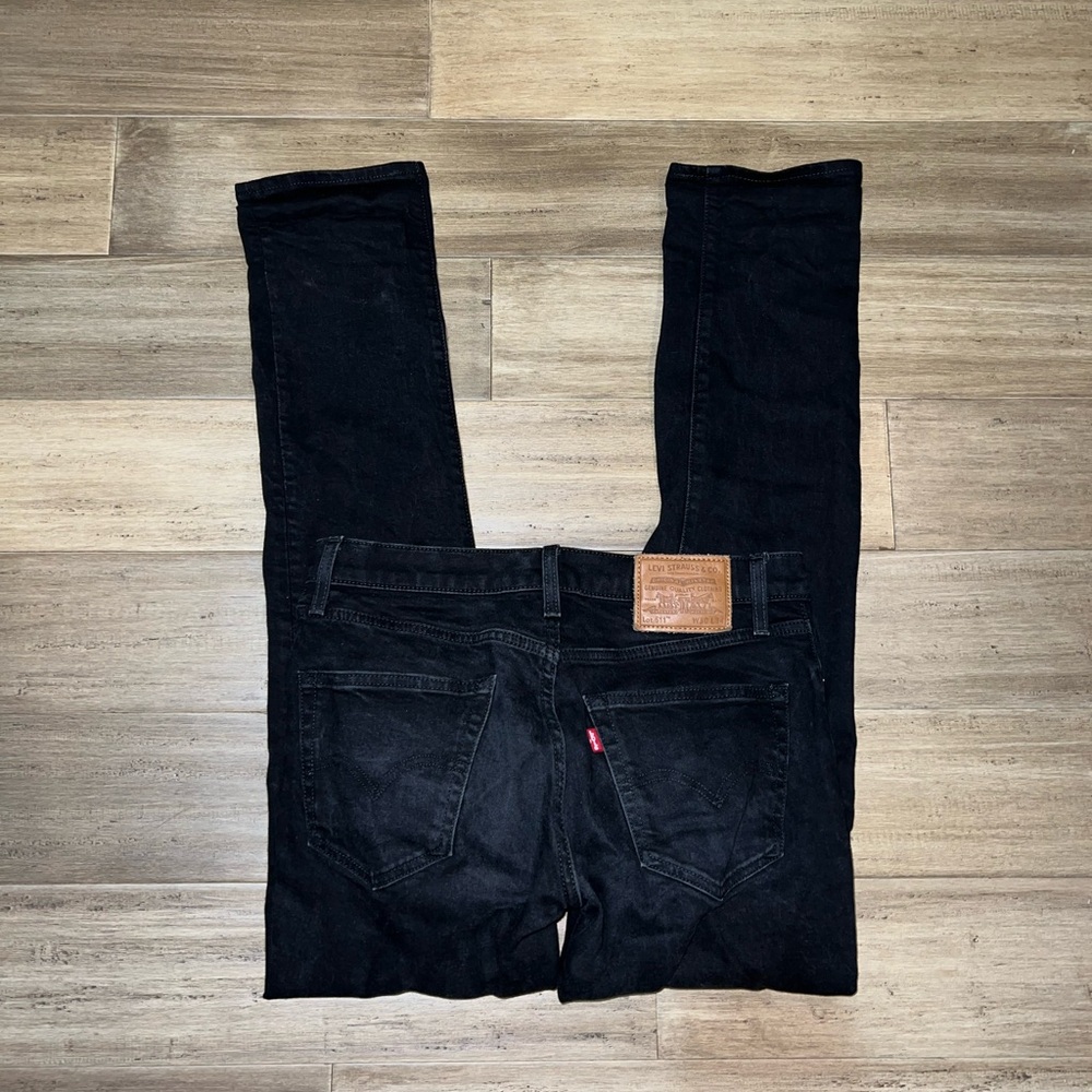 Black Levi 511 Jeans - 30W 34L